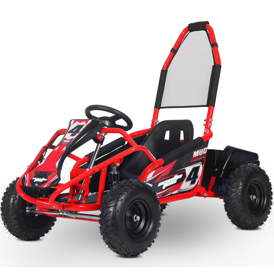 Red MotoTec Mud Monster 48V 1000W Kids Go Kart