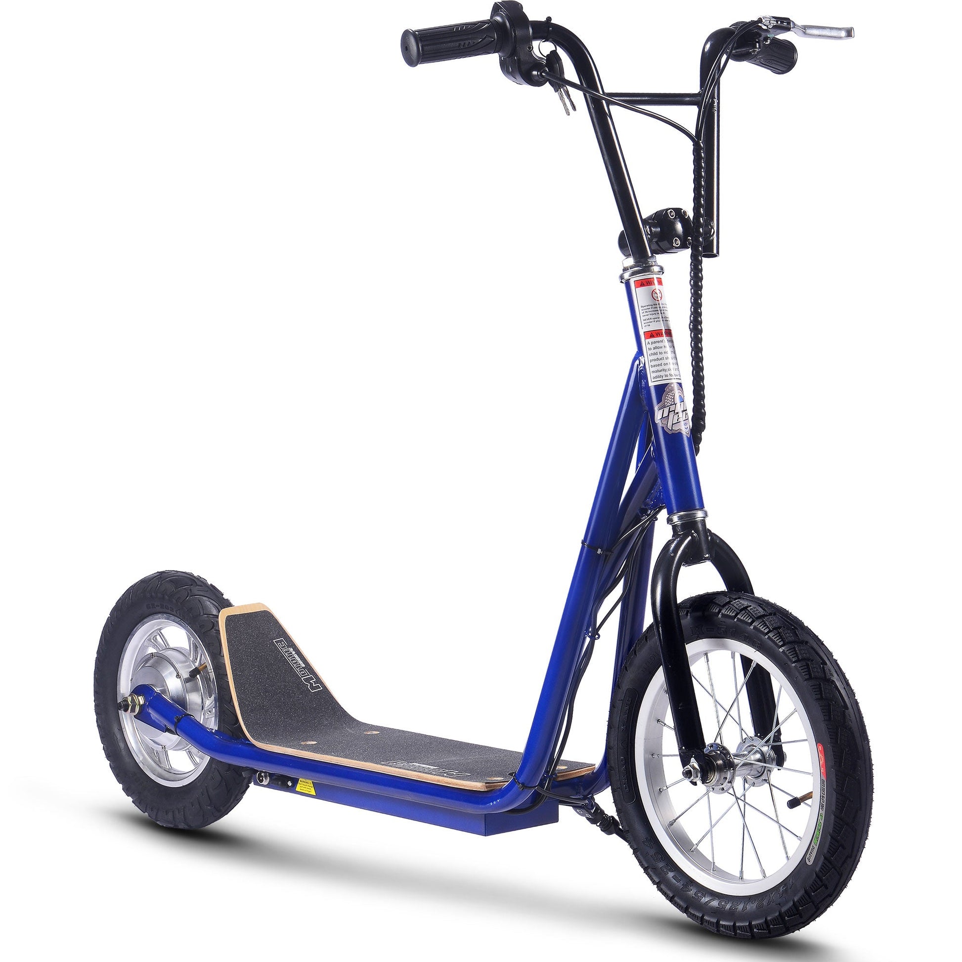 MotoTec Groove 36v 350w Big Wheel Lithium Electric Scooter Blue - Image 2