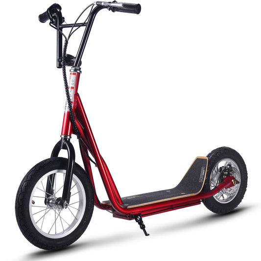 Red MotoTec Groove 36V 350W Big Wheel Electric Scooter