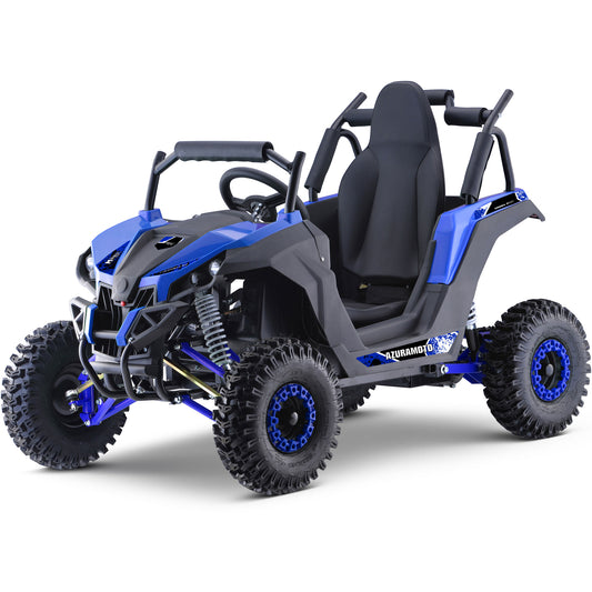 MotoTec Raider Kids UTV 48V 1200W Electric Blue Ride-On