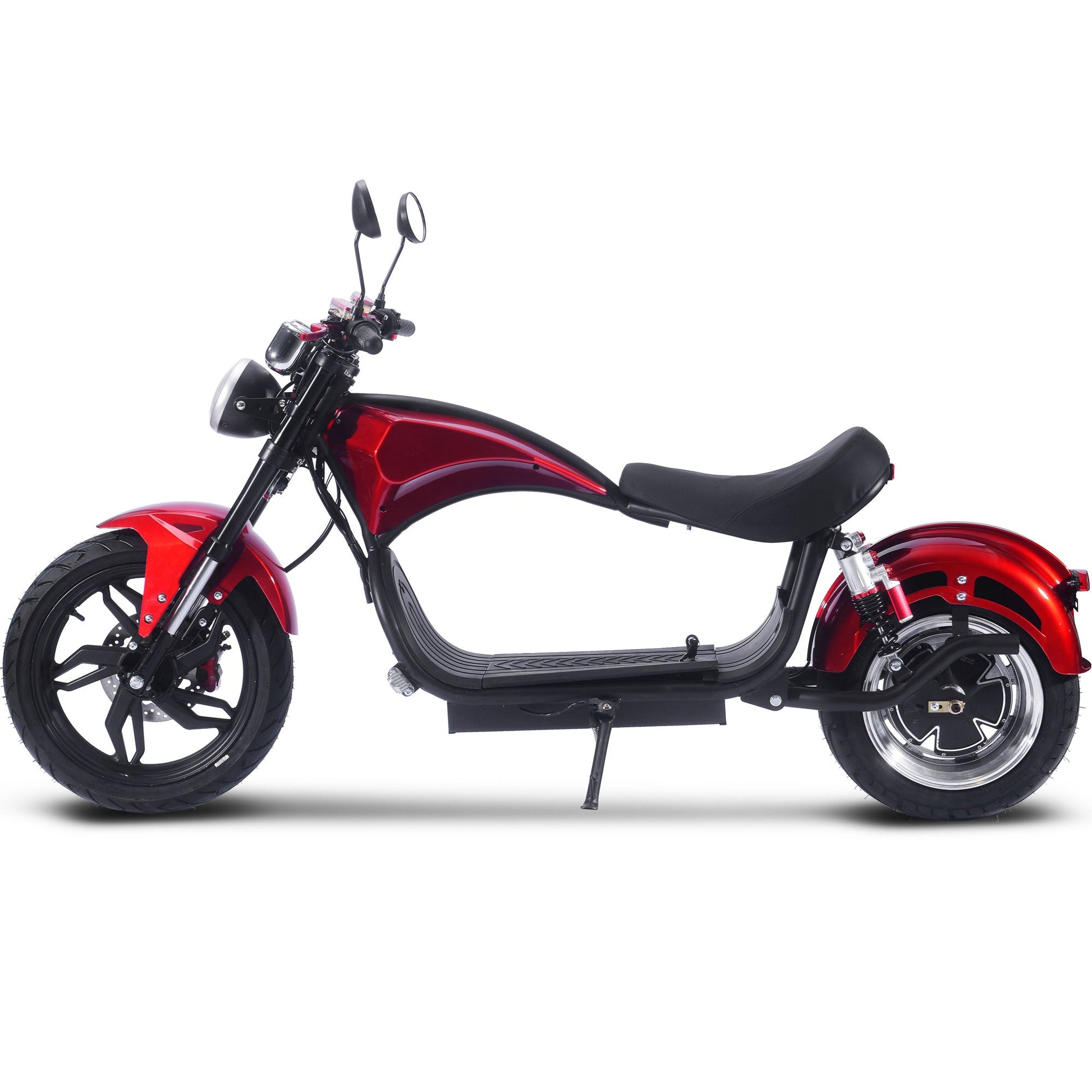 MotoTec Raven 60v 30ah 2500w Lithium Electric Scooter Red - Image 2