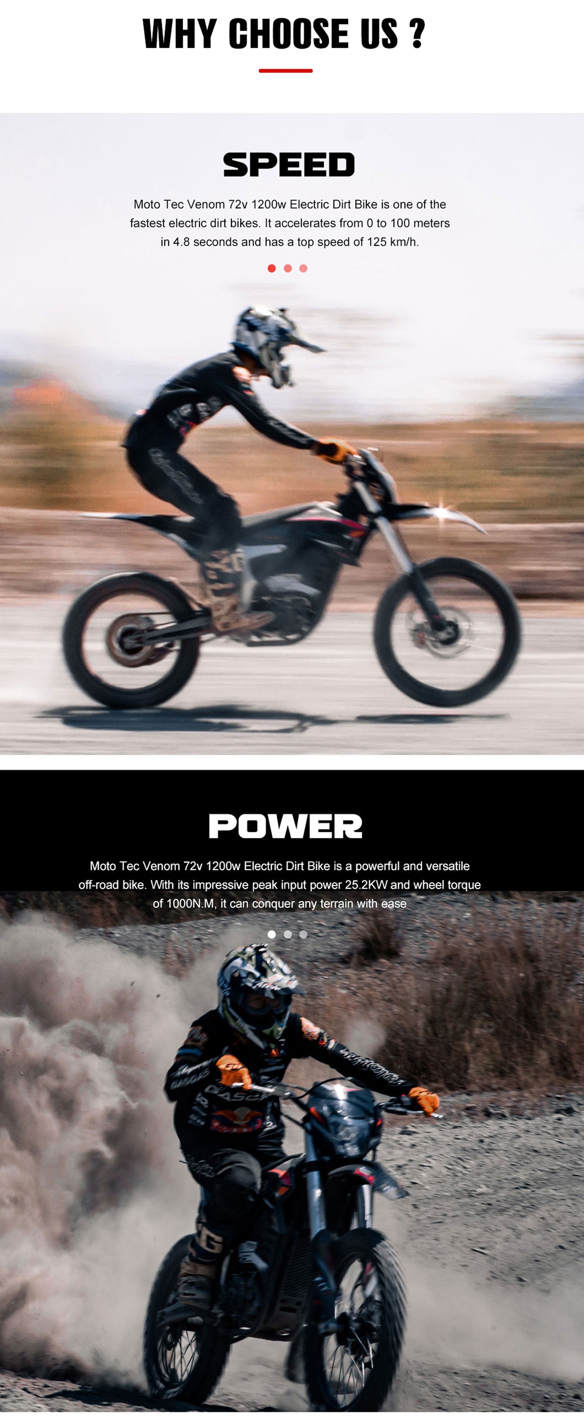MotoTec Venom 72v 12000w 50ah Electric Dirt Bike White - Image 21