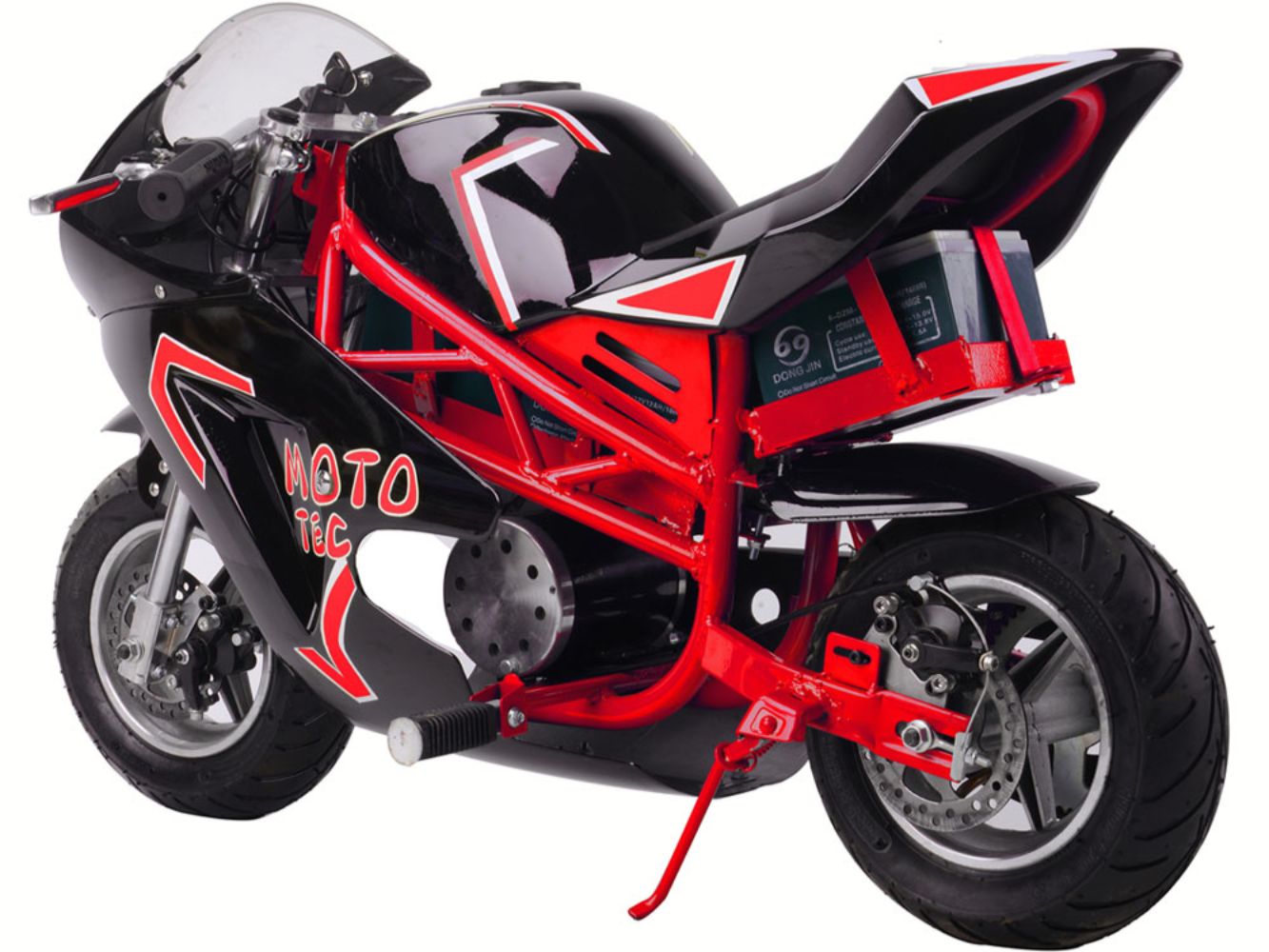 MotoTec Electric Pocket Bike GT 36v 500w Red - Image 2