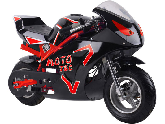 MotoTec Electric Pocket Bike GT 36V 500W Red Ride-On